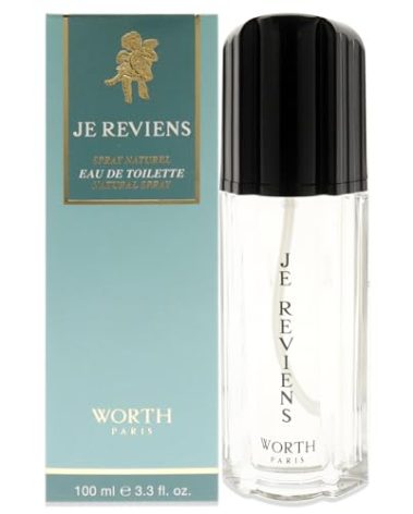 Worth Je Reviens For Women. Eau De Toilette Spray, 3.3 Ounces