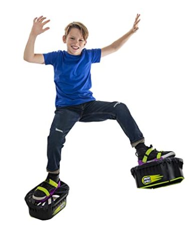 Moon Shoes Bouncy Shoes, Mini Trampolines for Your Feet, One Size, New and Improved, Bounce Your Way to Fun, Very Durable, No Tool Assembly, Athletic Development, max Weight 130 lbs.