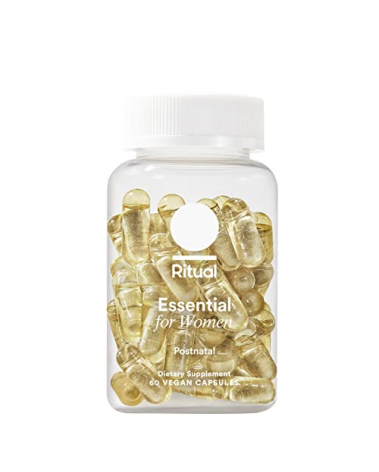 Ritual Essential for Women Postnatal Multivitamin - Postpartum Vitamin - Omega-3 DHA & Choline for Lactation Support, Vitamin A, C, D3 & Zinc for Immune Function Support*, B12, Iodine, Biotin, 30 Day