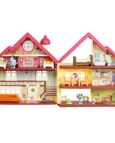 Bluey House Playset for Kids, XL Ultimate Interactive Lights and Sounds Playhouse Toys, Includes Dance Floor, Bluey Toys Set Ages 3+, Amazon Exclusive