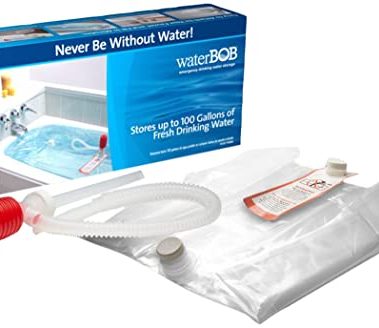 WaterBOB Bathtub Storage Emergency Drinking Water Container, Comes with Hand Pump, Disaster and Hurricane Survival, BPA-Free (100 Gallon) (1 Pack)