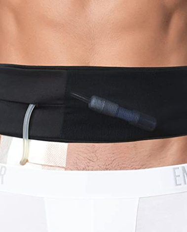 Breathable Peritoneal Dialysis Belt PD Catheter Holder with Mesh Pouch for G-Tube Feeding Tube Peg Tubing Accessories Transfer Set Fixation Medical Nursing Supplies Men Women Adult, Large