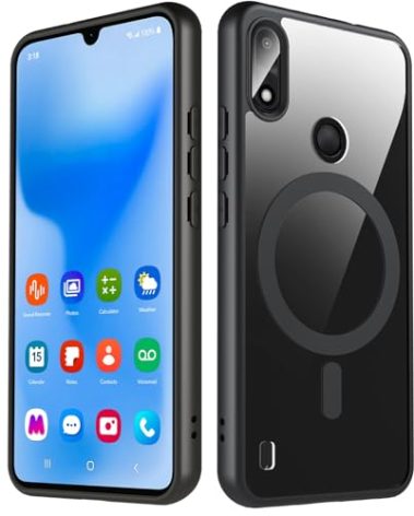 Cum2giff Compatible with Gabb Phone 4, Clear Magnetic Case with Military-Grade Drop Protection, Shockproof Slim Design, Non-Yellowing & Anti-Scratch,Black
