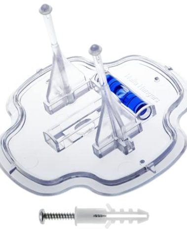 Hella Hangers | Skateboard Deck Hanger | Works with Adhesive Strips | Clear Floating Hanging Display Mount for Skateboards | Great Gift for Skaters