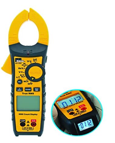 Ideal 61-757 - 600A AC/DC TRMS TightSight Clamp Meter