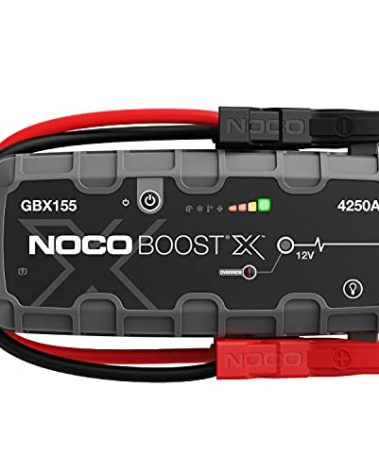 NOCO Boost X GBX155: 4250A UltraSafe Jump Starter – 12V Lithium Battery Booster Pack, Portable Jump Box, Power Bank & Jumper Cables - for 10.0L Gas and 8.0L Diesel Engines