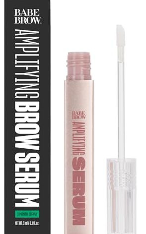 Babe Original Brow Serum For Thicker Looking Eyebrows - Brow Serum with Peptides, Castor Oil, Biotin, Repairing Amino Acids | 3mL size