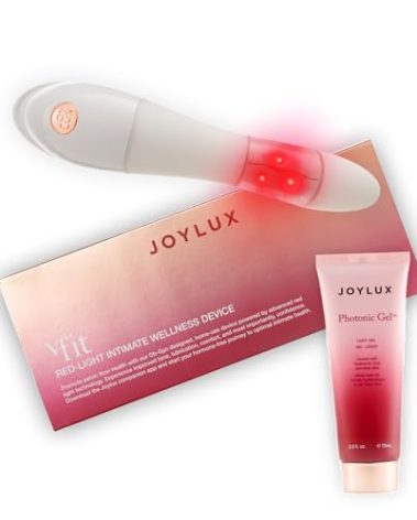 Joylux - vFit and Photonic Gel Set, Red LED Light Feminine Health Device for Women, Wellness System for Menopausal Women & New Moms, Promotes Natural Hydration, Helps Tighten Pelvic Floor (2-Pack Set)