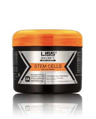 Liss Expert Stem Cells Smoothing Treatment – Organic Keratin & Argan Oil – Nanoplasty for Frizz-Free Repair & Shine – Professional Straightening - ONE Shoulder length application