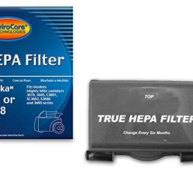 EnviroCare Replacement HEPA Vacuum Cleaner Filter for Eureka Sanitaire HF-8 MM Mighty Mite Pet Lover, 60666B, 60666A, 60666-6, EUR 60295-6 (Packaging May Vary)