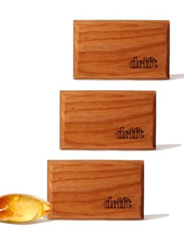 Drift Car Air Freshener - Wooden Deodorizer - Vehicle Odor Remover - Auto Scent Diffuser - Long-Lasting Car Freshening - Amber Scent Refill - Pack of 3 - NO CLIP INCLUDED