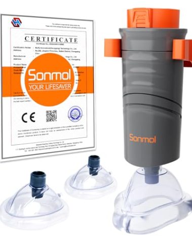 Sonmol Blockage Alleviation Device with 3 Masks | Home Kit with Wall Mount & Dust-Proof Bag…