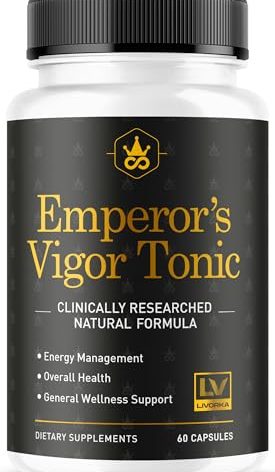 Emperor's Vigor Tonic Capsules, Emperor's Vigor Tonic Pills Advanced Formula, 60 Capsules for 30 Days