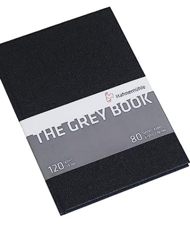 Hahnemühle The Grey Book 120g/m², Drawing Notebook, A4, 40 fls
