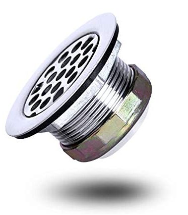 VARNAHOME Stainless Steel Shower Strainer Assembly W/Flat Grid Strainer for Bar or Bathroom Sinks