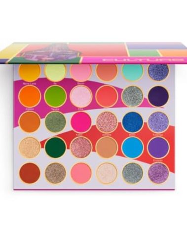 Juvia's Place Palette Culture - Yellow, Greens, Pink, Purple, Orange, Chromatic & Glitter Shades, 30 Pigmented Makeup Palette for Eye Color & Shine, Pressed