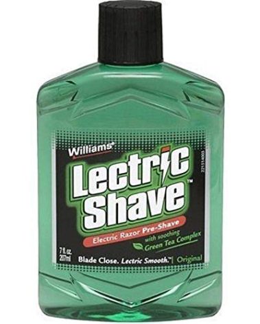 Williams Lectric Shave – Electric Razor Pre-Shave with Soothing Green Tea Complex, 7 fl oz (207 mL)