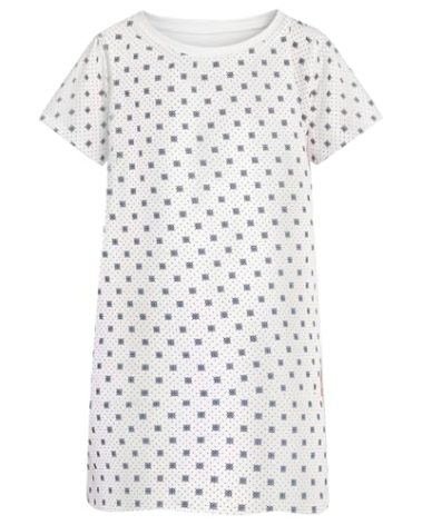 Linteum Textile Supply Blue Snowflake Cotton Blended Unisex Hospital Gowns, Patient Gowns with Back Ties for Men and Women, Comfortably Fits Sizes upto 2XL