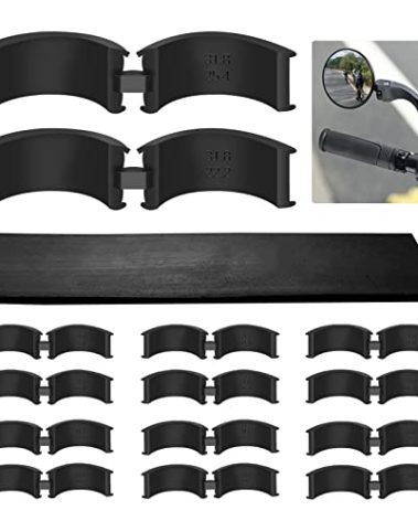 12 Pcs Bicycle Handlebar Rubber Gasket & 1 Rubber DIY Gasket, Anti-Vibration and Anti-Slip Handlebar Stem Shim Spacer Adapters to Fit 22.2/25.4 mm to 31.8 mm Bike Stem for Road Mountain Bikes.