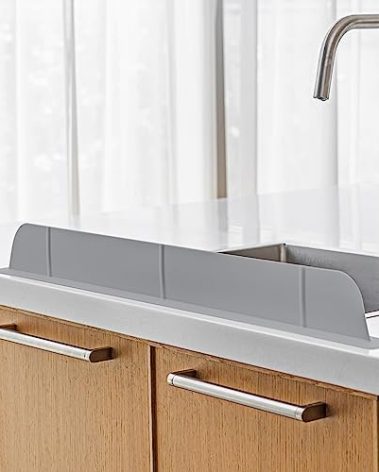 30 inch(75cm) Premium Kitchen Sink Silicone Water Splash Guard SIZE UPGRADE 30" and new package - NO Suction Cups, Ultra Wide 30" - Made in Korea (Ultra Wide Eco Gray)