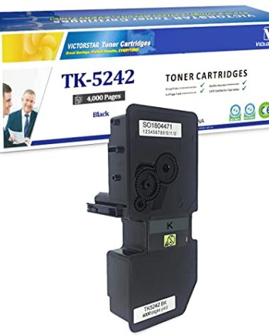 VICTORSTAR TK5242 TK-5242 Compatible Toner Cartridge for Kyocera ECOSYS P5026 P5026cdn P5026 P5026cdw M5526 M5526cdn M5526cdw Laser Printers (4000 Pages Black)