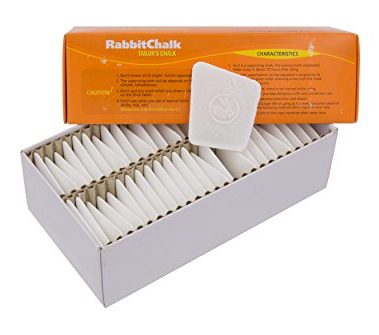 RabbitChalk Brand Premium Vaporizable Disappearing Tailor's Chalk (50 White Chalks Per Box)