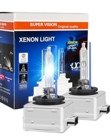 SOCAL-LED LIGHTING D1S 35W Xenon HID Headlight Bulbs - 8000K Ice Blue - 66144 66140 85140 85415 OEM High Low Beam Direct Replacement - pack of 2