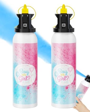 Workkeep Gender Reveal Fire Extinguisher Color Blasters: 2 Pcs Blue Blaster Only for Baby Boy with Blue Smoke suitable for Gender Reveal Party Decorations