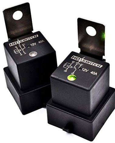 HD Switch -2 Pack- Waterproof Relay w/LED Indicator Replaces Hella 4RD-960388-31 4RD-960 388-22 4RD-960 388-06 4RD96038831 4RD96038822 4RD96038806 12VDC