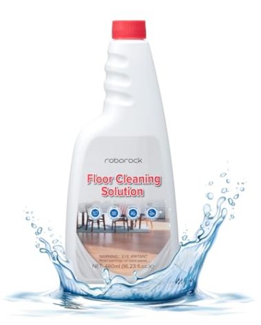 roborock Official Floor Cleaning Solution, Floor Cleaner for Hardwood Tile Hardfloor, Compatible Robot Vacuums with Mopping and Wet Dry Vacuum, 16.2 FL OZ, Dilution Ratio 1:200