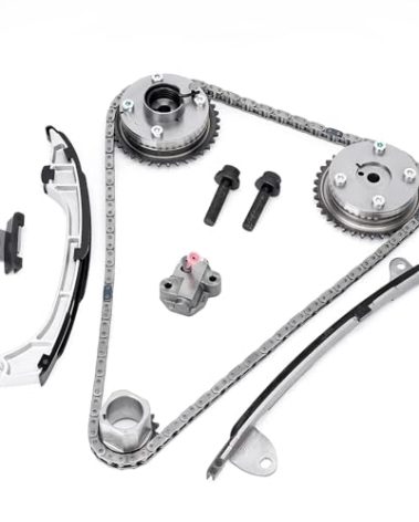 TEMSONE Timing Chain Kit with Guide Tensioner VVT Sprocket Compatible with Toyota Camry Highlander RAV4 Sienna Avalon Venza 2.5L 2.7L Replace# 13070-0V010 13050-0V010