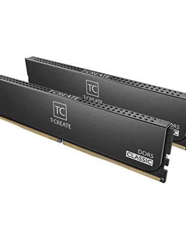 TEAMGROUP T-Create Classic 10L DDR5 32GB Kit (2 x 16GB) 5600MHz (PC5-44800) CL46 Intel XMP 3.0 & AMD Expo Compatible Desktop Memory Module Ram - CTCCD532G5600HC46DC01