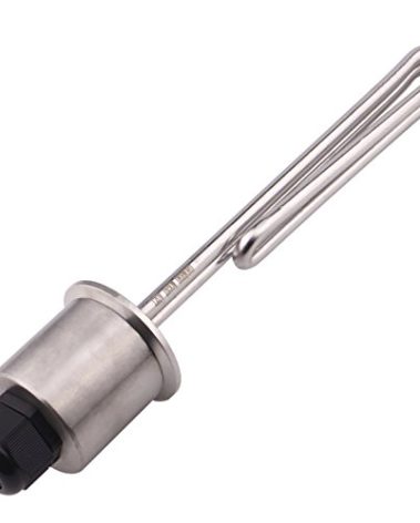 DERNORD 2 Inch (OD64) Tri-clamp 120V 1650W Foldback Heating Element Electric Water Heater with Low Watt Density
