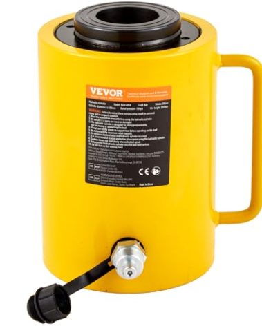 Vevor 60T 2 Inch Hydraulic Cylinder Jack Hollow Single Acting Hydraulic Ram Cylinder 50mm Hydraulic Lifting Cylinders for Riggers Fabricators (60T 2 Inch Hollow): Industrial & Scientific