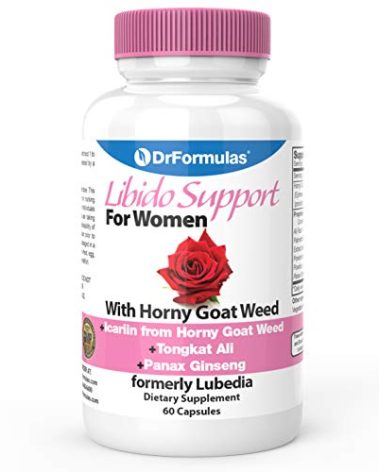 DrFormulas Libido Support for Women with Horny Goat Weed Extract with Maca, Epimedium and Icariin, (Formerly Lubedia), 60 Count