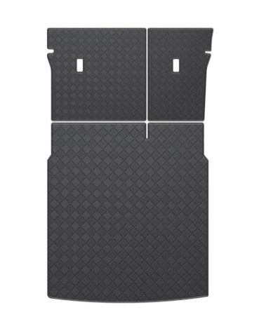 Trunk Mat & Backrest Mat Compatible with 2023-2025 Mazda CX50 Custom Fit PU Leather Cargo Liner and Backrest Protector - All Weather Waterproof Anti-Slip Easy to Clean Cargo Mats