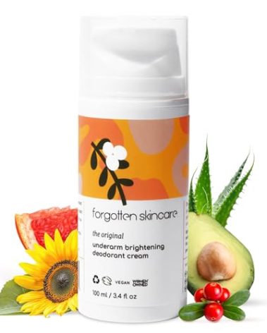 Forgotten Skincare The Original Underarm Brightening Deodorant Cream For Dark Underarms Treatment, Body Odor Eliminator For Women & Men, Ingrown Hair Treatment, Vitamin C & Salicylic Acid