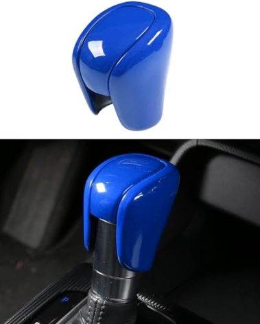for Honda Civic 2022-2025, for 2023 2024 2025 CRV CR V, Accord 2018-2025 Automatic Transmission CVT Gear Shift Knob Cover Trim Protector Sporty Sticker - Wholly Wrapped Blue