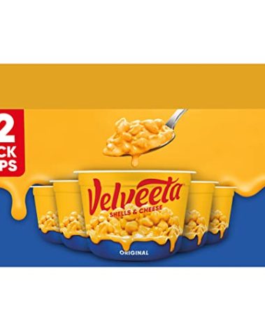 Velveeta Original Easy Mac Shells and Cheese (12 Microwaveable Cups)