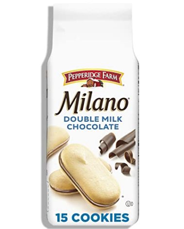Pepperidge Farm Milano Double Milk Chocolate Cookies, 7.5 OZ Bag (15 Cookies)