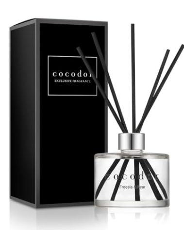 COCODOR Signature Reed Diffuser Set/Freesia&Pear / 6.7oz /1 Pack/Home Fragrance Diffuser, Oil Scent Diffuser for Bathroom Shelf Decor