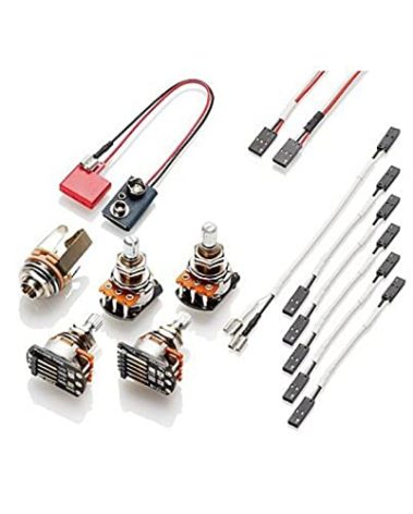 EMG Solderless Wiring Kit for 1-2 Active Pickups - Short Shaft (Strat) 10mm