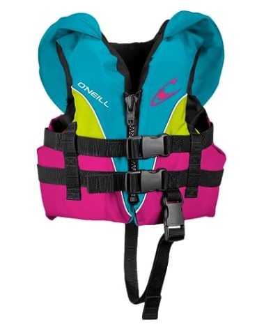 O'Neill Infant Superlite USCG Life Vest,Turquoise/Berry/Lime:White,1sz