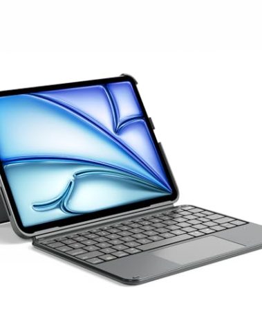 Inateck for iPad 11th/10th Gen Case with Keyboard,for iPad 10th(10.9")/11th Gen(2025 A16),Air 11" M3/M2,Air 6/5/4th,Pro 11 4/3/2/1th,Ultralight Detachable Keyboard with Touchpad, AceTouch Gray