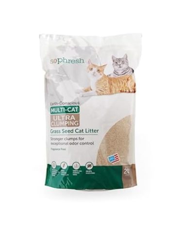 So Phresh Extreme Clumping Unscented Grass Seed Cat Litter 20 lbs.