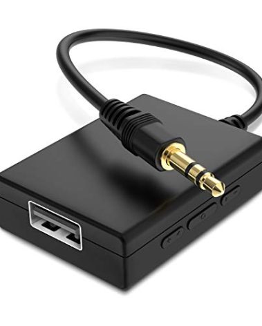 ANDTOBO USB to Aux Audio Adapter, 3.5mm Male to USB Female Adapter for Playing Music with Flash Drive in Car