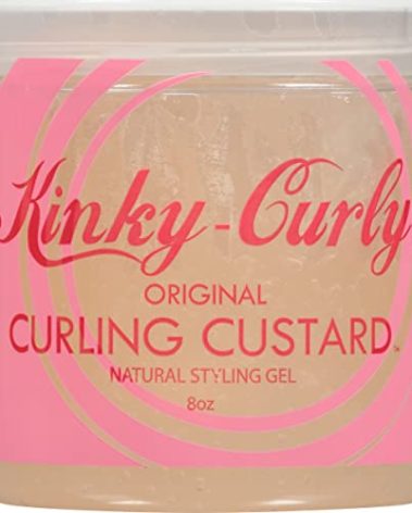 U/S/Kinky Curly Curl Cusard Gel 8oz - Definition Enhancing, Frizz-Fighting Formula for Textured Curls