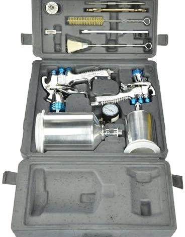 DeVilbiss 802342 StartingLine HVLP Gravity Spray Gun Kit, 2.7, Factory