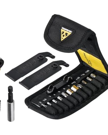 Topeak Ratchet Rocket Lite DX Bike Repair and Maintenance Tool, 16 Functions, Includes Nylon Bag, Black