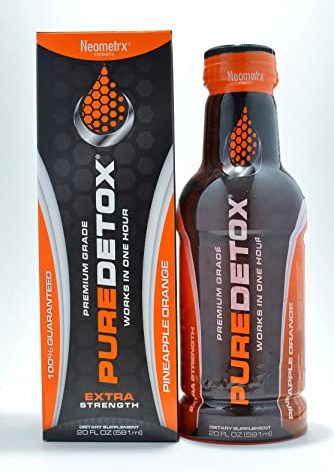 Detox Pure Neometrx Same-Day Extra Strength Detox Drink, Pineapple Orange Flavor, 20 Fl Oz